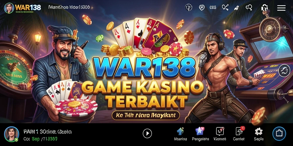 Screenshot menampilkan gameplay seru dari aplikasi Kasino WAR138.