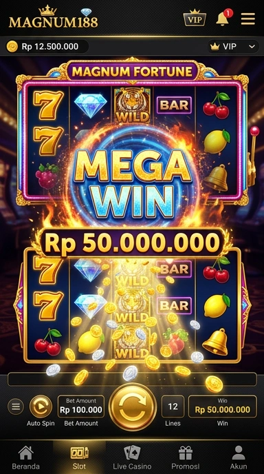 Menu navigasi yang sederhana pada aplikasi magnum188 memudahkan pencarian aplikasi.